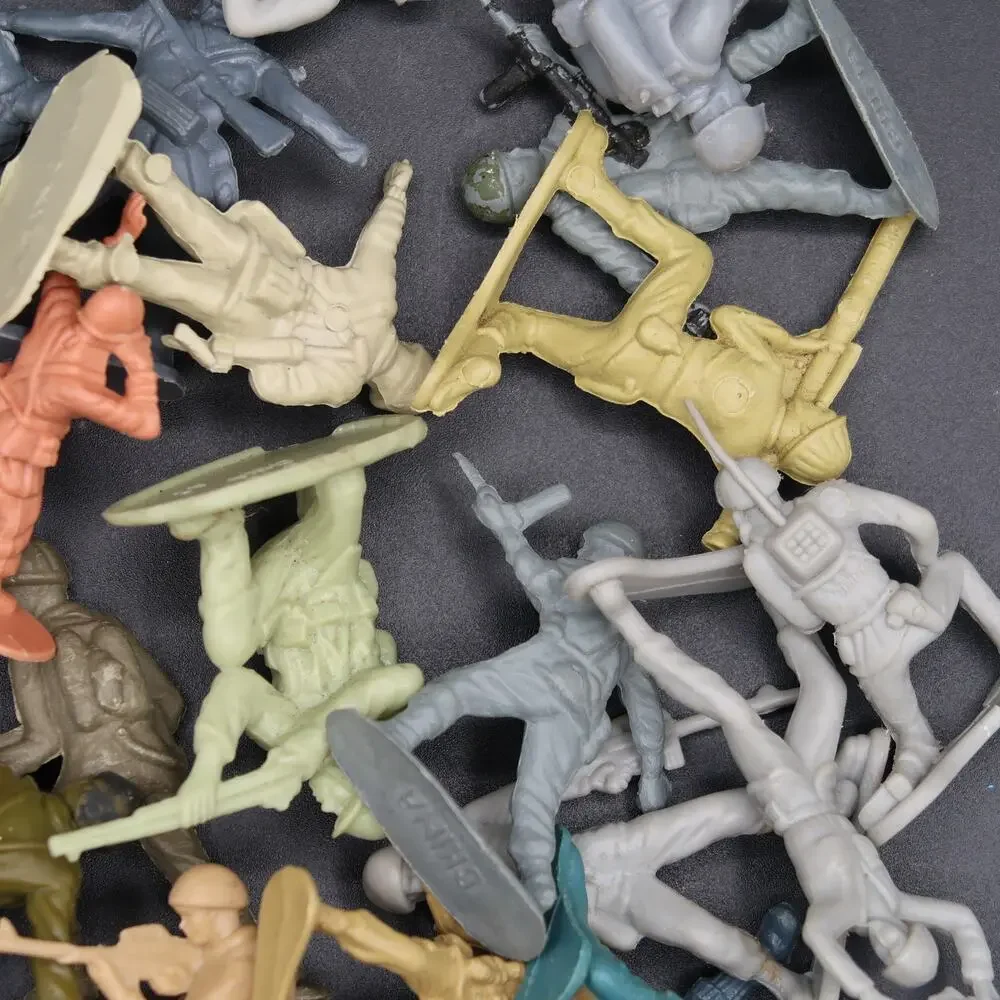 Plastic Army Men Set Vintage Classic Toys China Various Colors